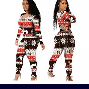 Peek a boo Brown Snowflake onesie(reversible)